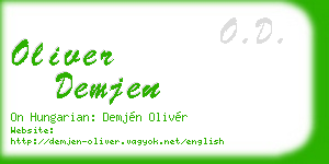 oliver demjen business card